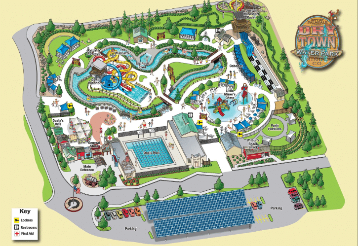 DryTown Water Park Map and Brochure (2023)