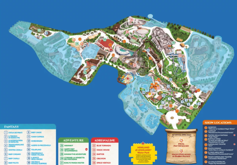 Gardaland Map and Brochure (2023)