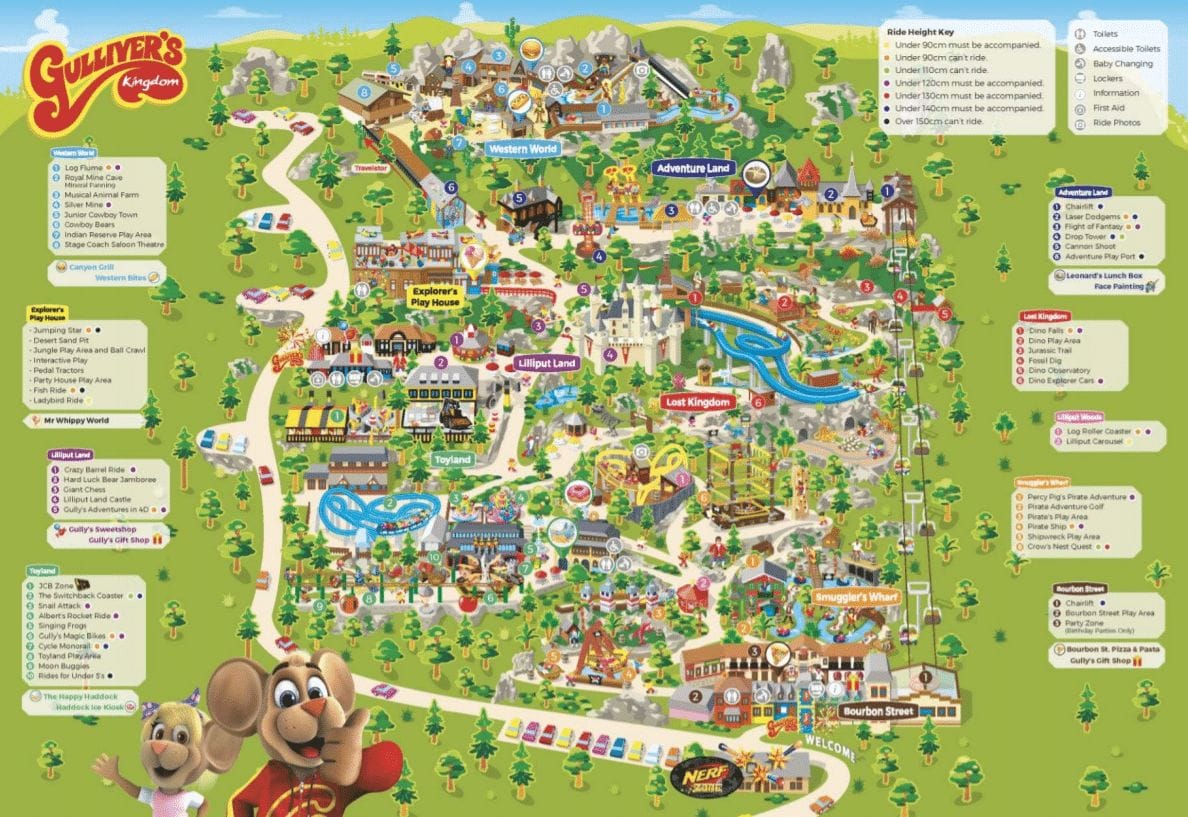 Gulliver's Kingdom Map and Brochure (2021 - 2023) | ThemeParkBrochures.net