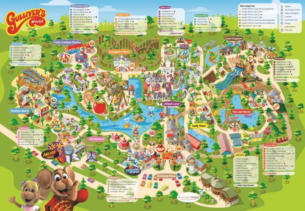 Gulliver's Kingdom Map and Brochure (2021 - 2023) | ThemeParkBrochures.net