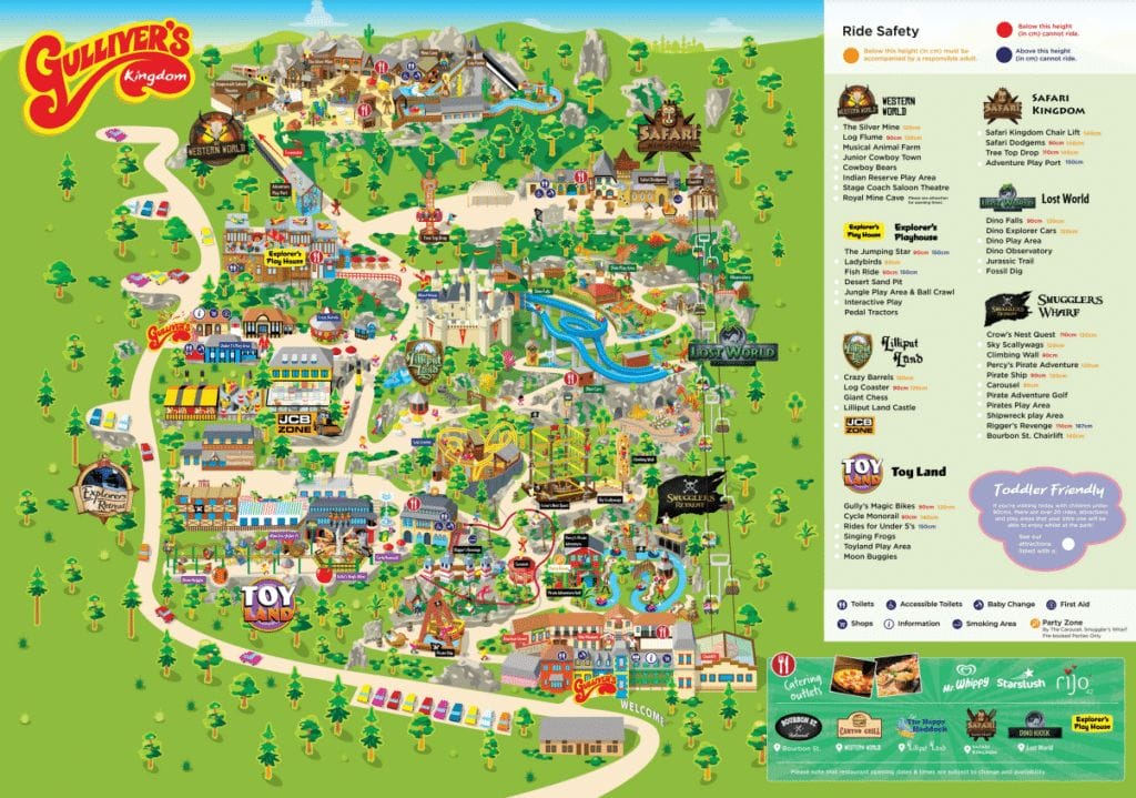 Gulliver's Kingdom Map and Brochure (2021 - 2023) | ThemeParkBrochures.net