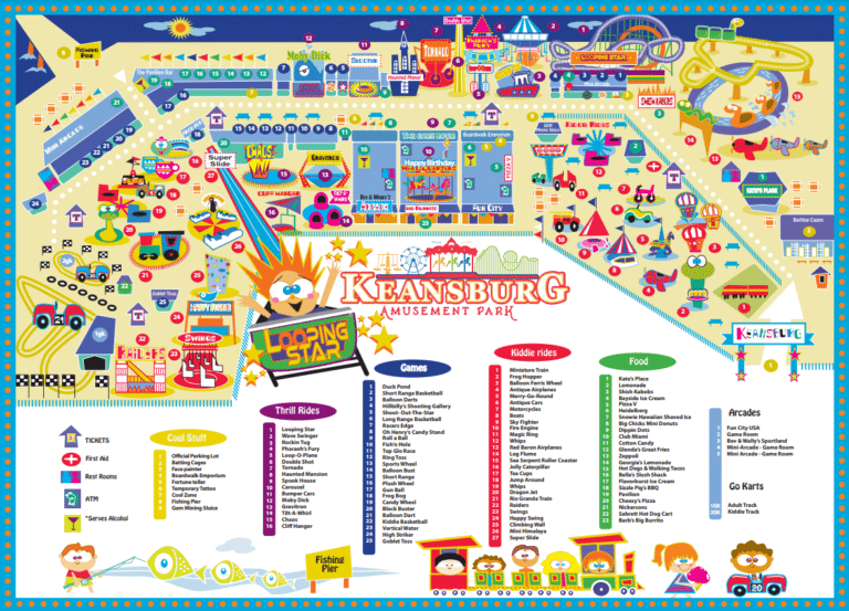Keansburg Amusement Park Map and Brochure (2023)
