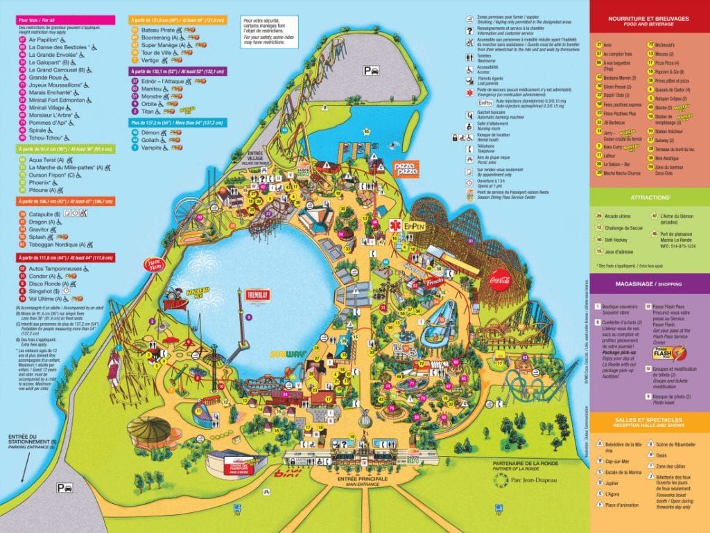 La Ronde Map and Brochure (2015 2023)