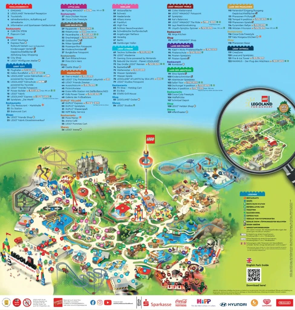 Legoland Deutschland Resort Map 2024