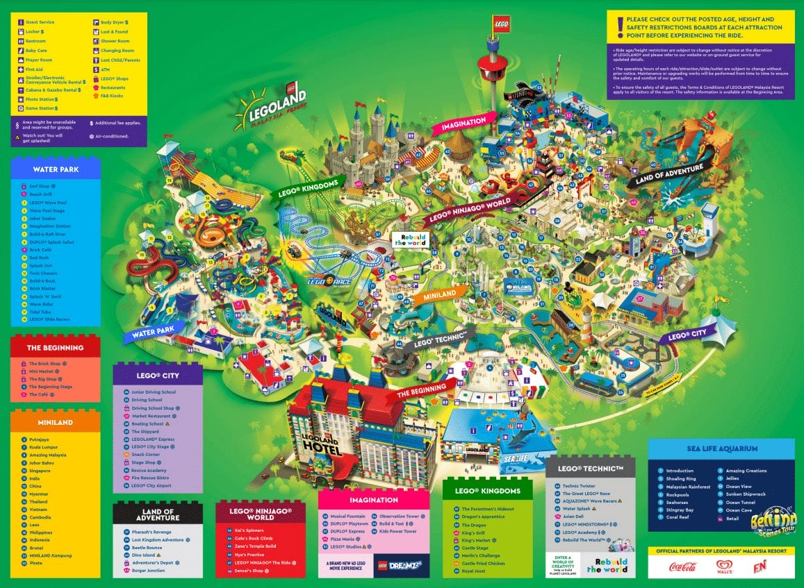 Legoland Malaysia Resort Map and Brochure (2023) | ThemeParkBrochures.net