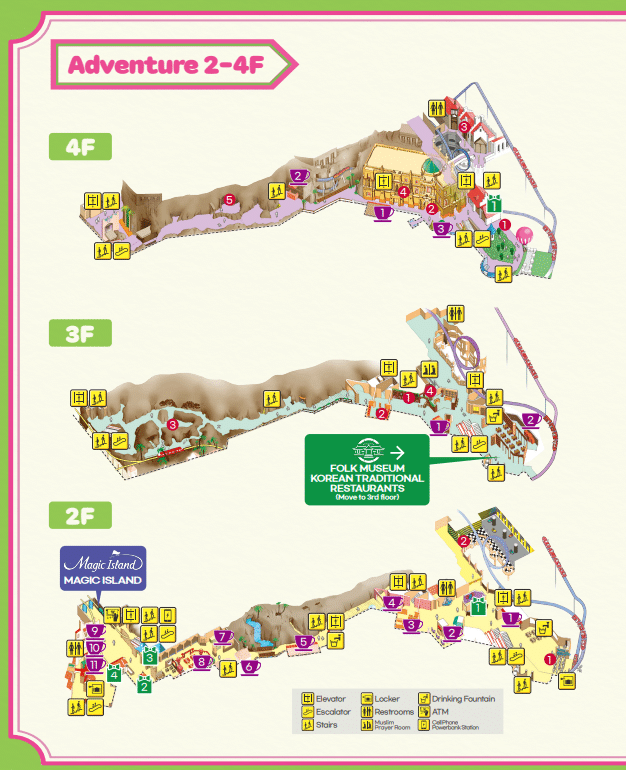 Lotte World Map and Brochure (2023)