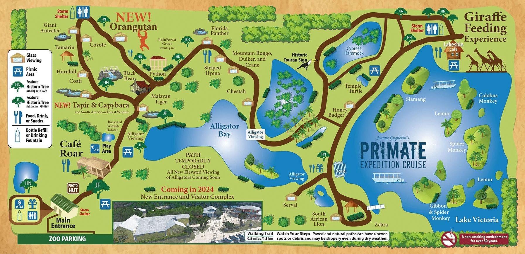 Naples Zoo at Caribbean Gardens Map and Brochure (2019 2023)