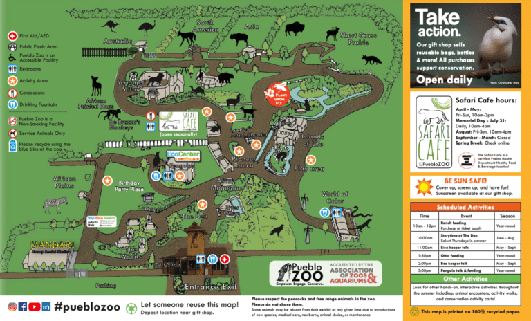 Pueblo Zoo Map and Brochure (2022 – 2023)