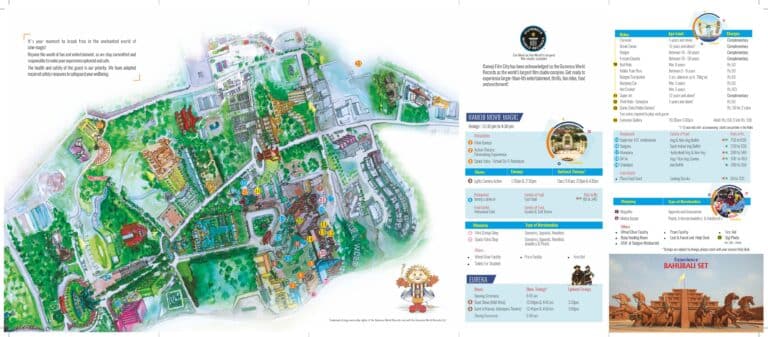 Ramoji Film City Map and Brochure (2022 – 2023)