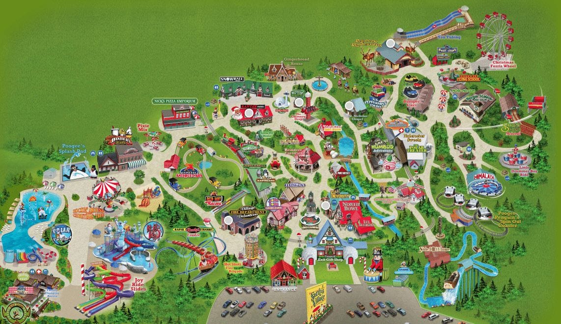 Santa's Village Map and Brochure (2022 - 2023)  ThemeParkBrochures.net