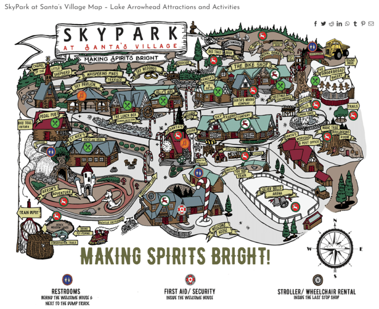 SkyPark at Santa’s Village Map and Brochure (2023)