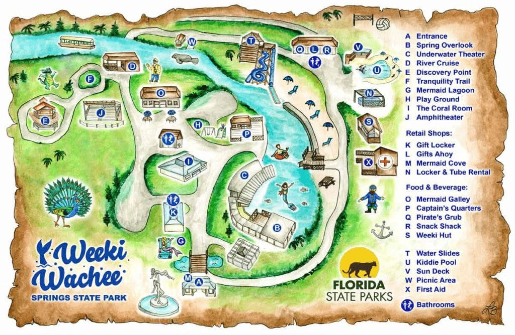 Weeki Wachee Springs State Park - Weeki Wachee Springs State Park Map 2023 1024x668 