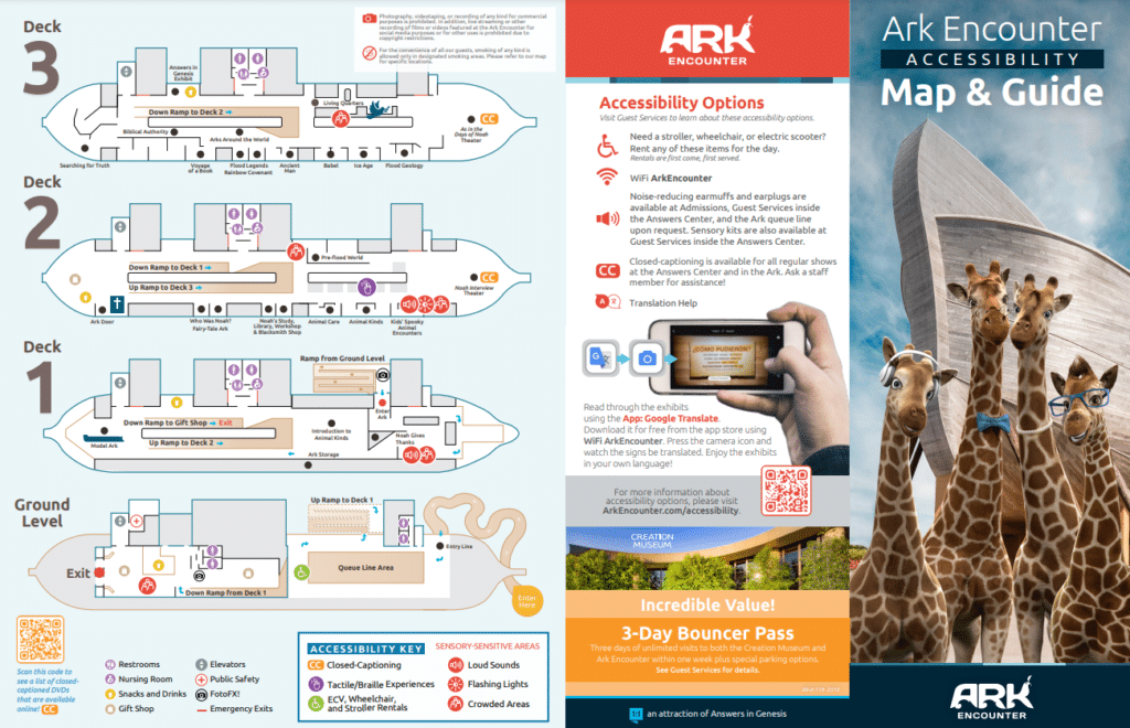 Ark Encounter Map and Brochure (2021 2023)