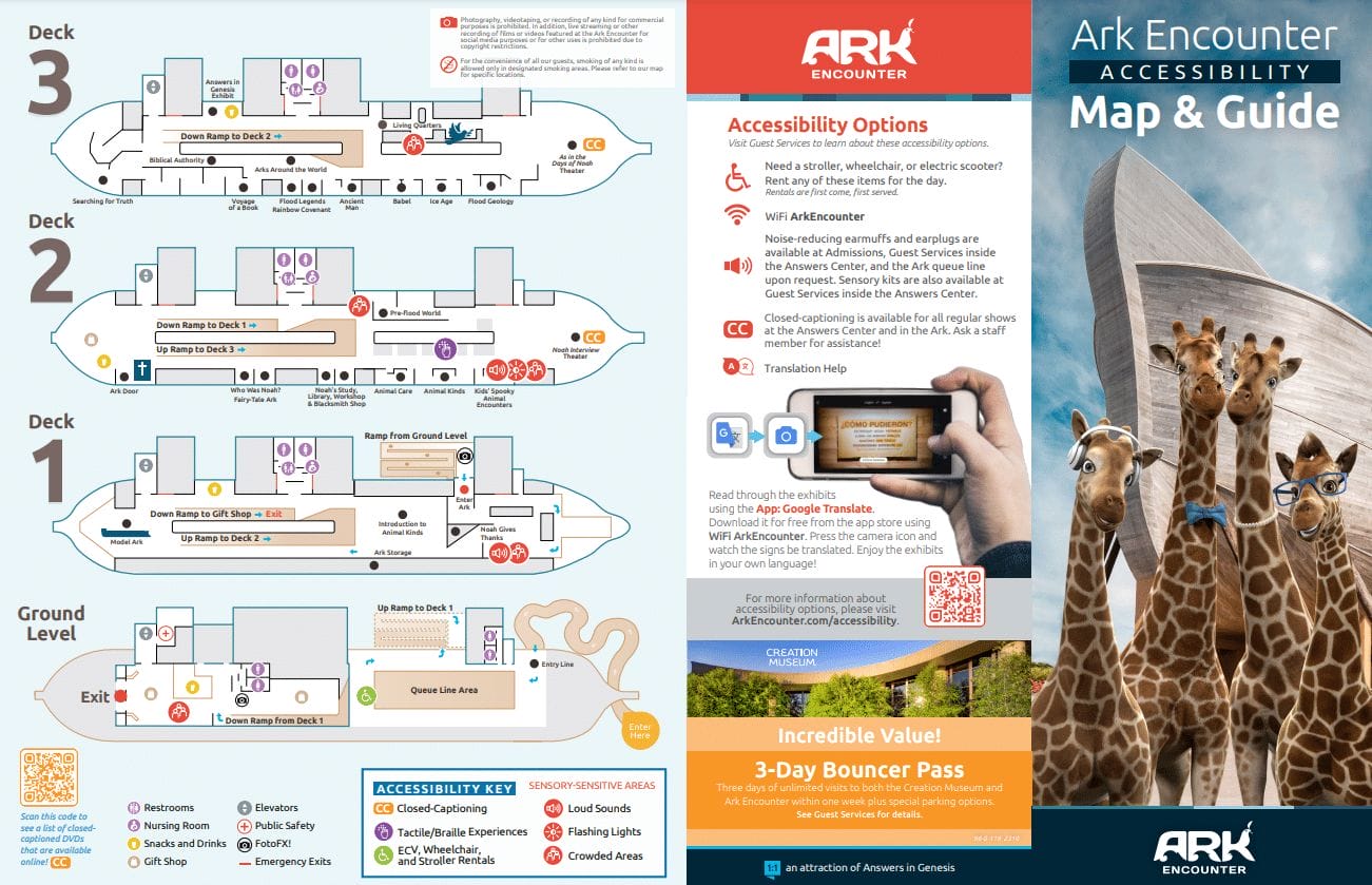 Ark Encounter Map and Brochure (2021 2023)