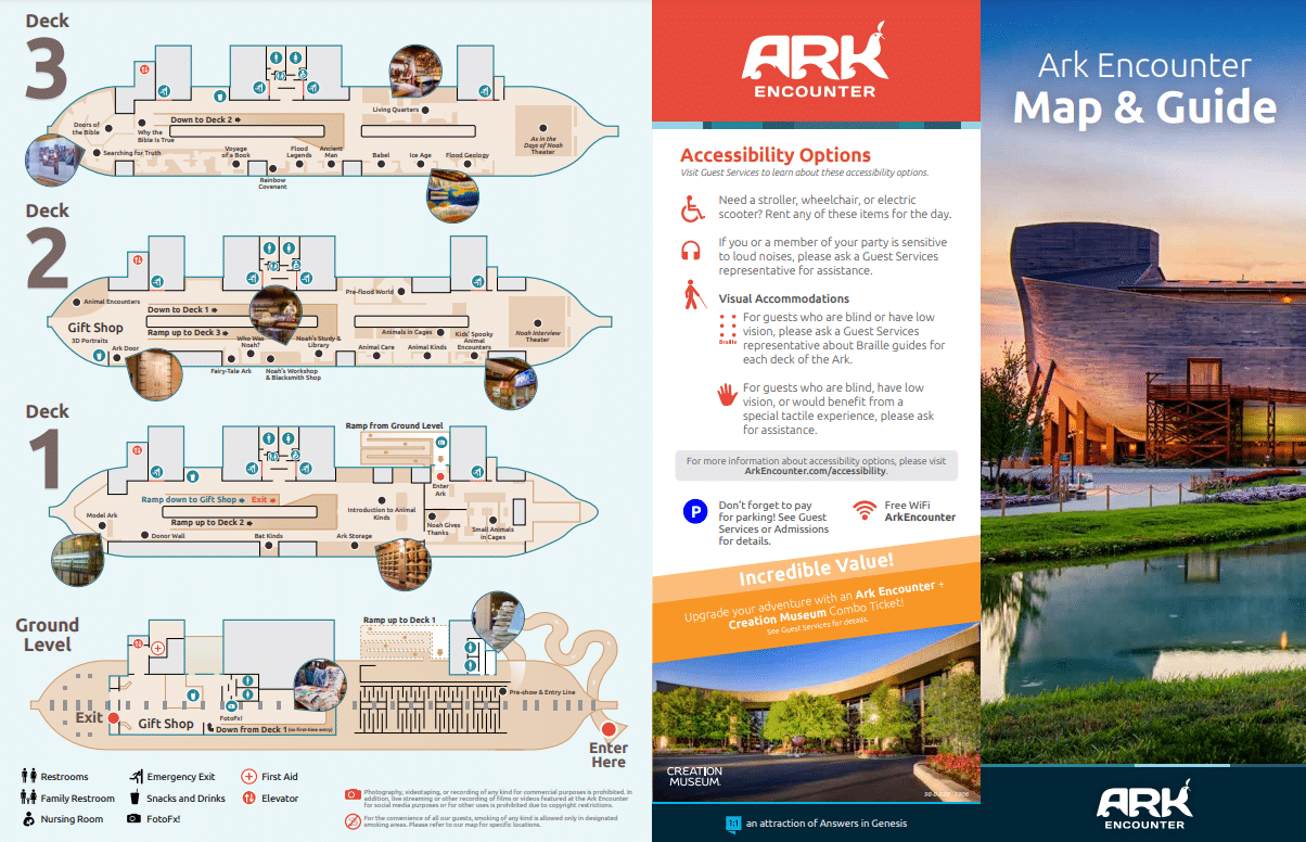 Ark Encounter Map and Brochure (2021 2023)