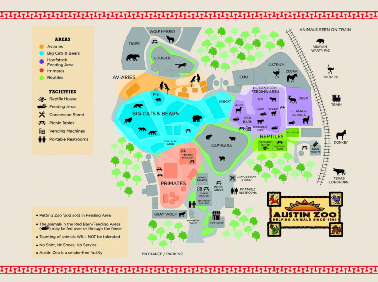 Austin Zoo Map and Brochure (2016 – 2021)