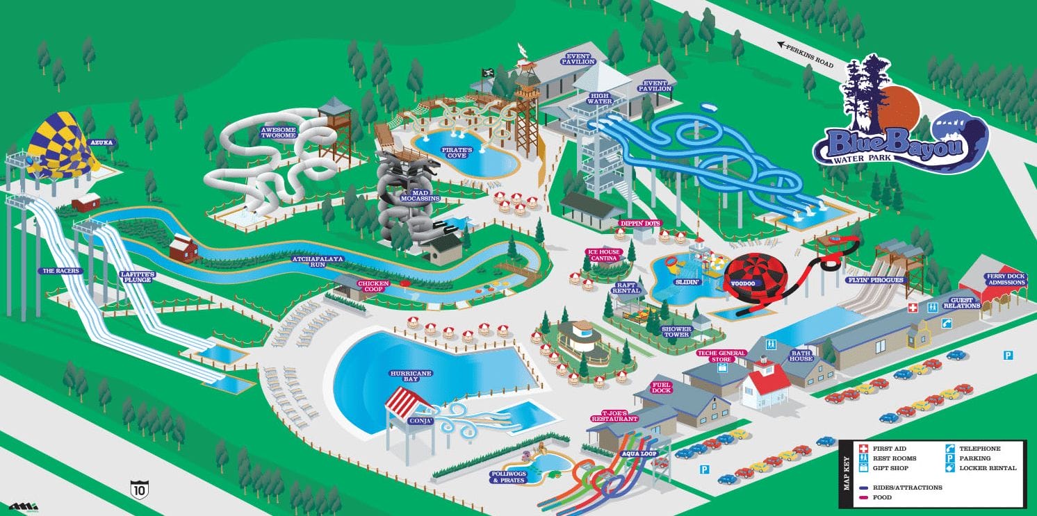Blue Bayou Water Park Map and Brochure (2022 - 2023 ...
