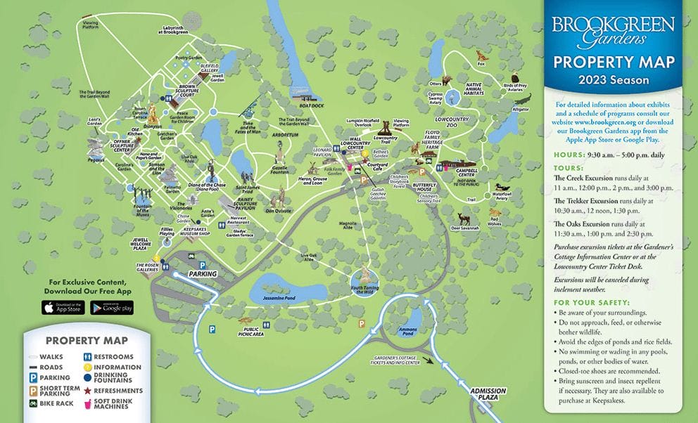 Brookgreen Gardens Map and Brochure (2022 2023)