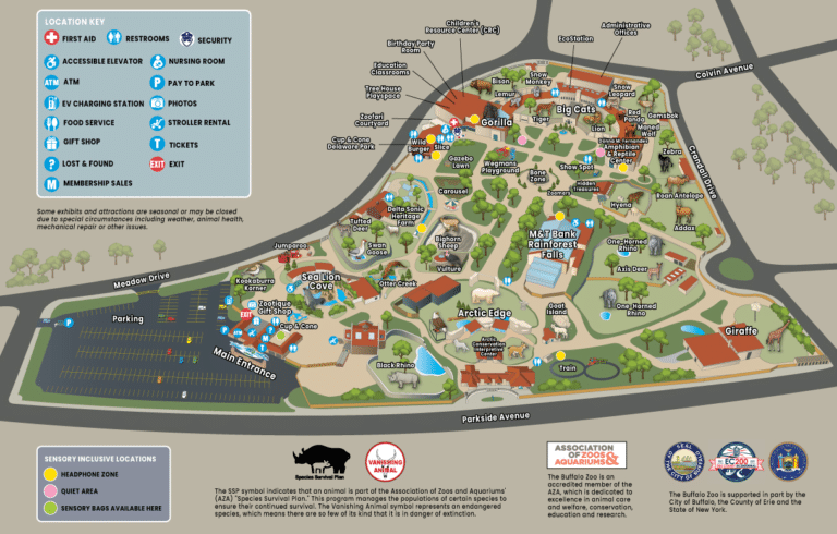 Buffalo Zoo Map and Brochure (2022 – 2023)