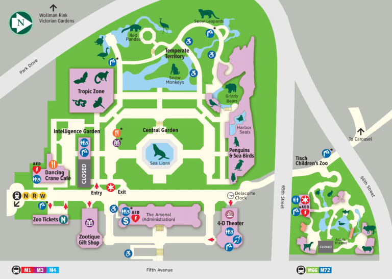 Central Park Zoo Map and Brochure (2019 – 2023)