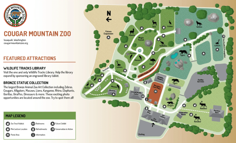 Cougar Mountain Zoo Map and Brochure (2011 – 2021)
