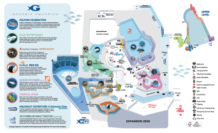 Georgia Aquarium Map and Brochure (2020 – 2024)