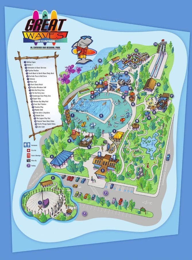Great Waves Waterpark Map and Brochure (2021 – 2023)