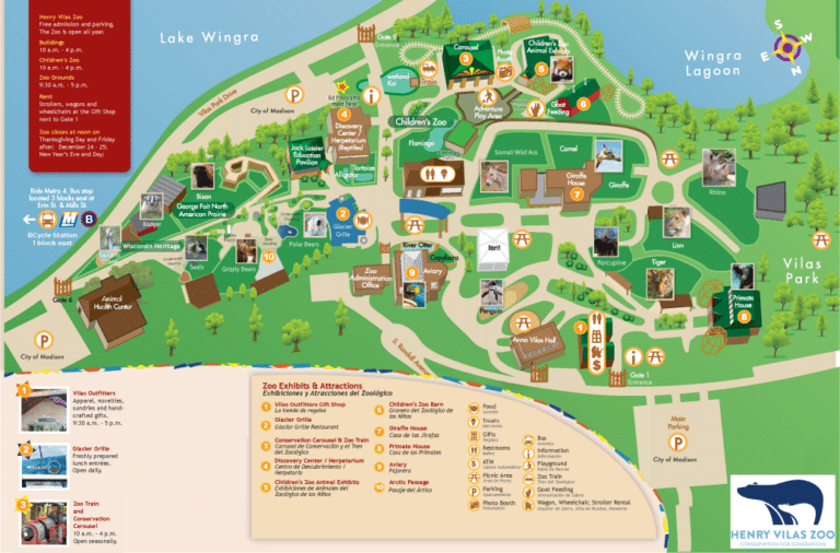 Henry Vilas Zoo Map and Brochure (2017)