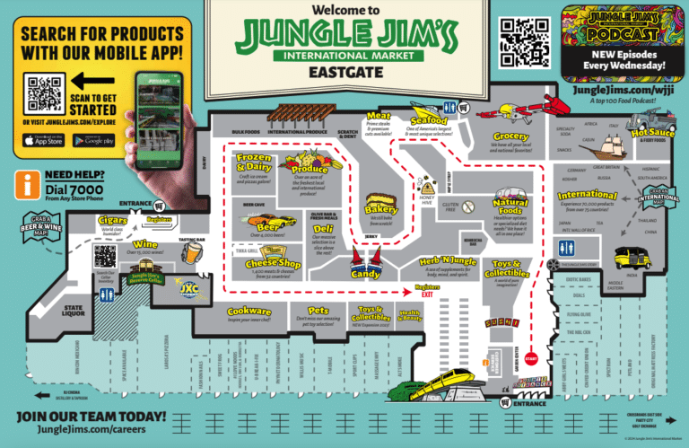 Jungle Jim’s International Market Eastgate Map and Brochure (2019 – 2023)