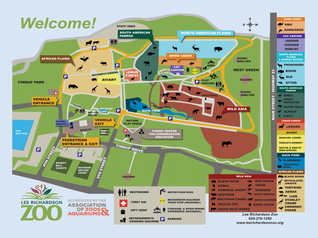 Lee Richardson Zoo Map and Brochure (2020) | ThemeParkBrochures.net