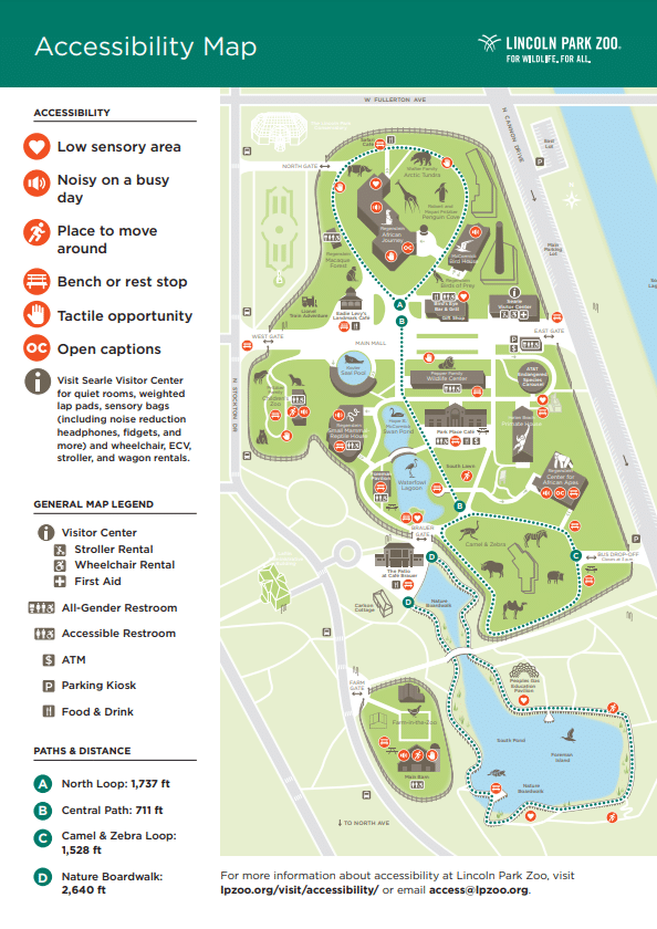 Lincoln Park Zoo Map and Brochure (2022 2023)