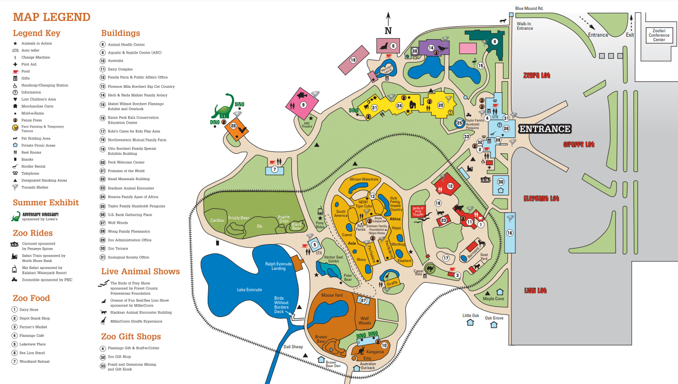 Milwaukee County Zoo Map and Brochure (2009 - 2023 ...