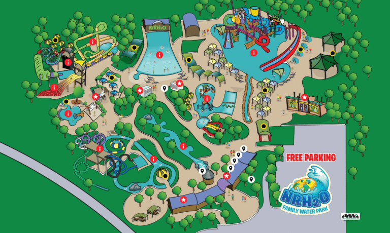 NRH2O Family Water Park Map and Brochure (2016 – 2023)