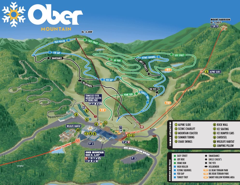 Ober Gatlinburg Map and Brochure (2023)