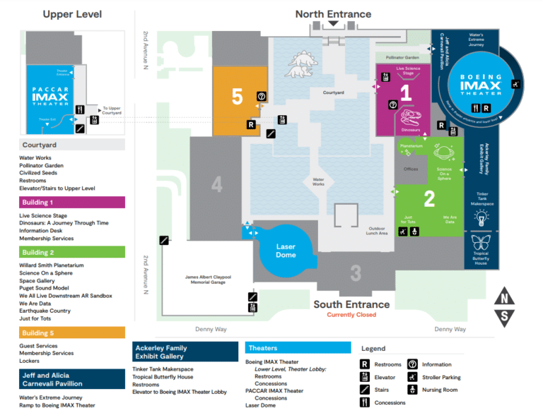Pacific Science Center Map and Brochure (2022 – 2023)