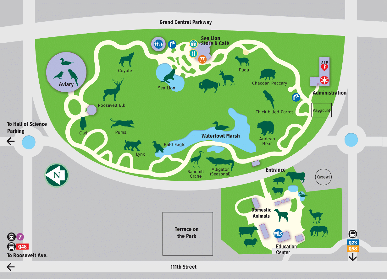 Queens Zoo Map and Brochure (2020 - 2023) | ThemeParkBrochures.net