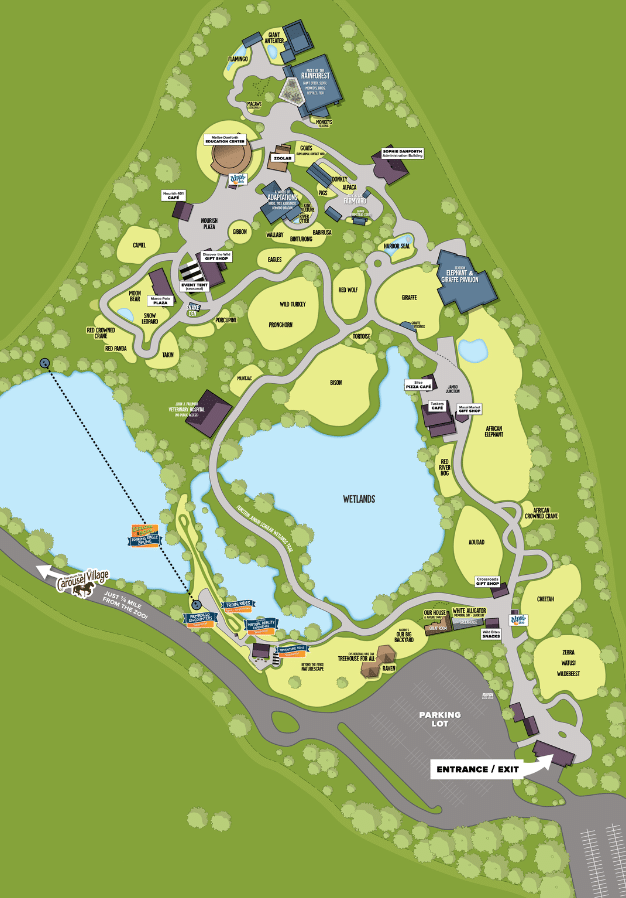 Roger Williams Park Zoo Map and Brochure (2017 - 2023 