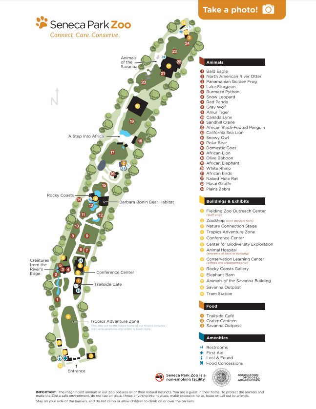 Seneca Park Zoo Map and Brochure (2015 – 2023)