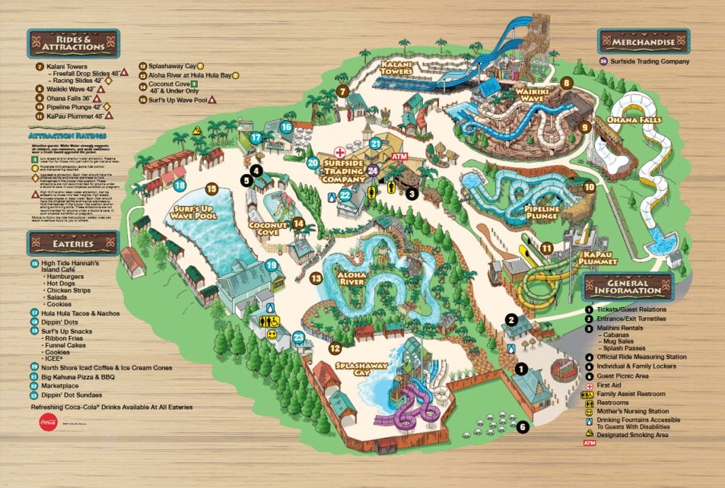 Silver Dollar City White Water Map and Brochure (2019 - 2023 ...