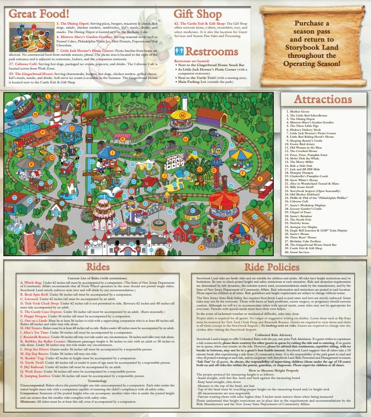 Storybook Land Map and Brochure (2021) | ThemeParkBrochures.net