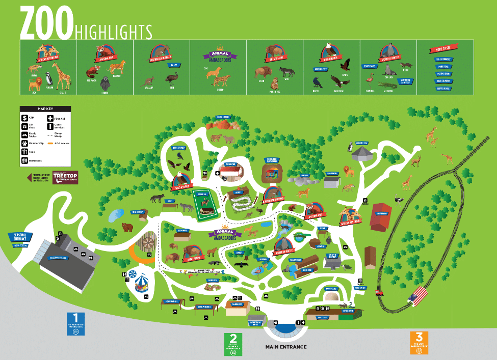 Turtle Back Zoo Map and Brochure (2013 - 2023) | ThemeParkBrochures.net