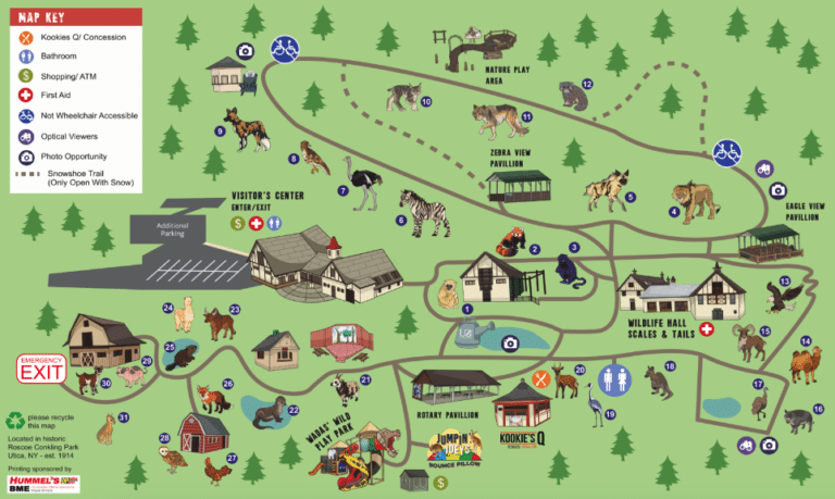 Utica Zoo Map and Brochure (2018 – 2023)