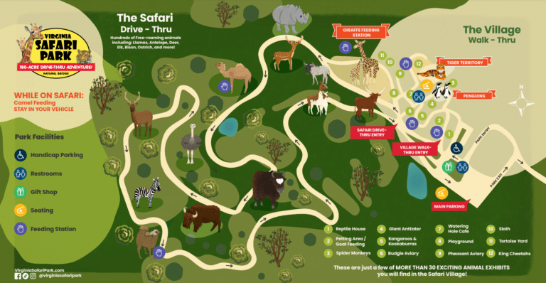 Virginia Safari Park Map and Brochure (2017 – 2023)