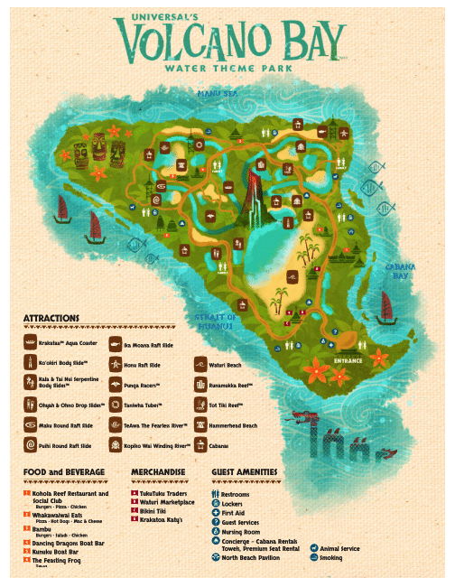Volcano Bay Map and Brochure 2016 - Volcano Bay 2016 