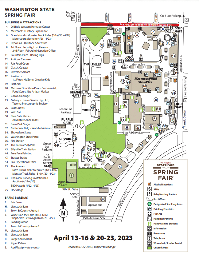 Washington State Fair Map and Brochure (2016 - 2023 ...