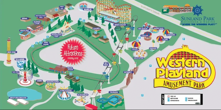 Western Playland Map and Brochure (2016 - 2017)  ThemeParkBrochures.net