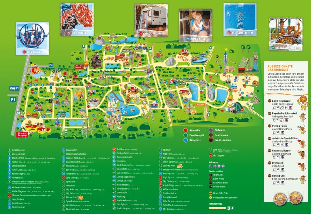 Allgäu Skyline Park Map 2023