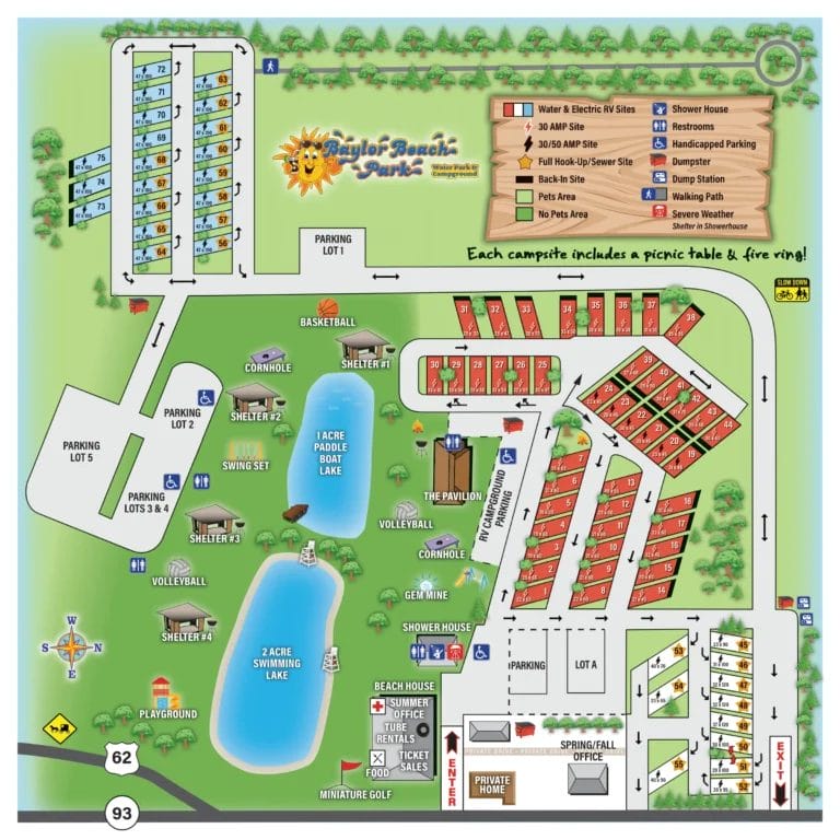Baylor Beach Park Map and Brochure (2021 – 2023)