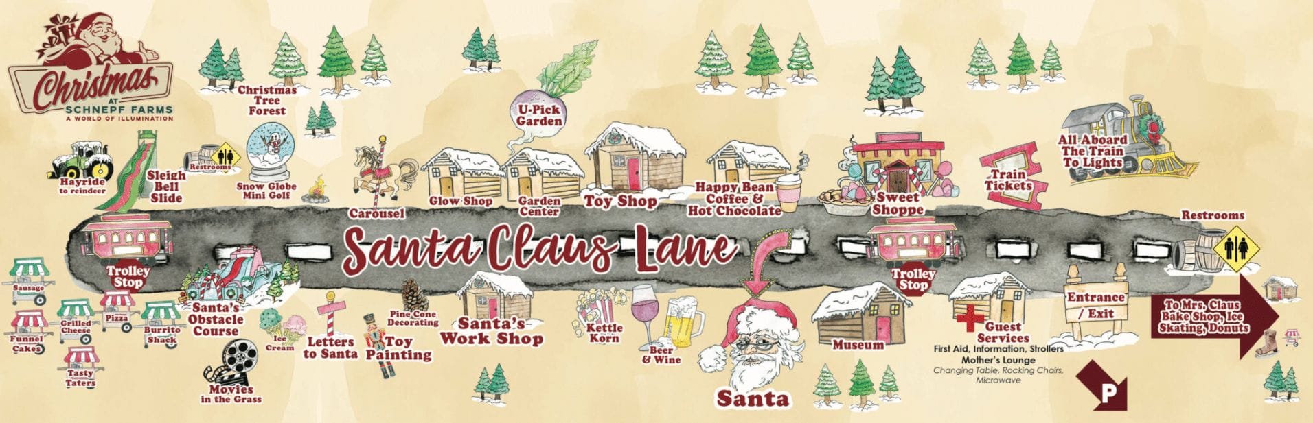 Christmas at Schnepf Farms Map and Brochure (2023)