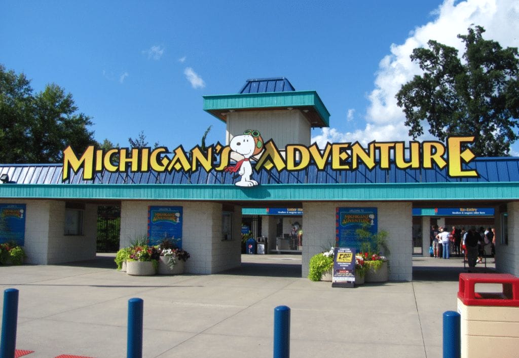 Michigan's Adventure Entrance in Michigan